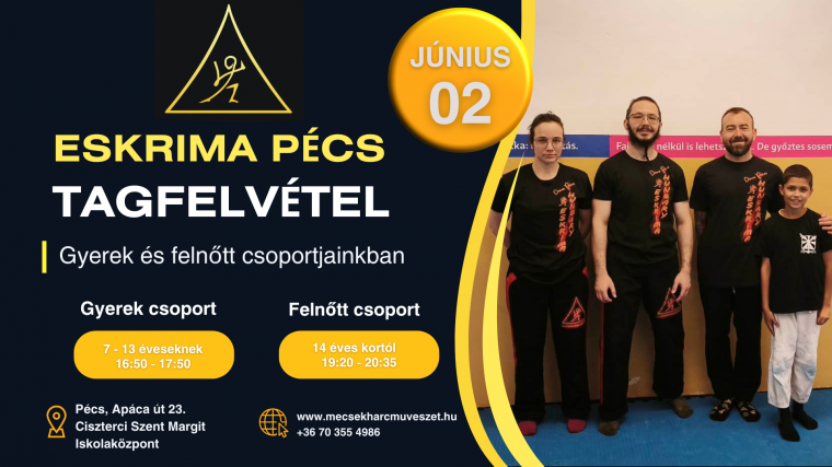 Tanulj valódi önvédelmet Pécsett! – Eskrima tagfelvétel júniusban